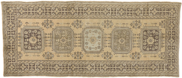 5 x 12 Vintage Turkish Oushak Rug 51144