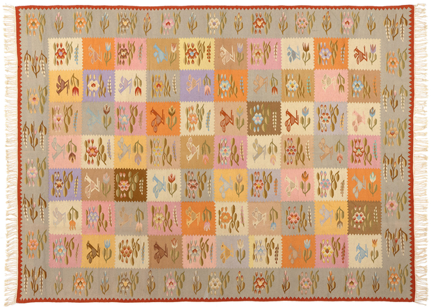 9 x 12 Vintage Oltenian Romanian Kilim Rug 78019