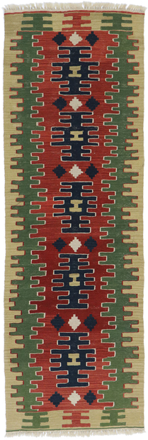 3 x 8 Vintage Persian Shiraz Kilim Runner 78051