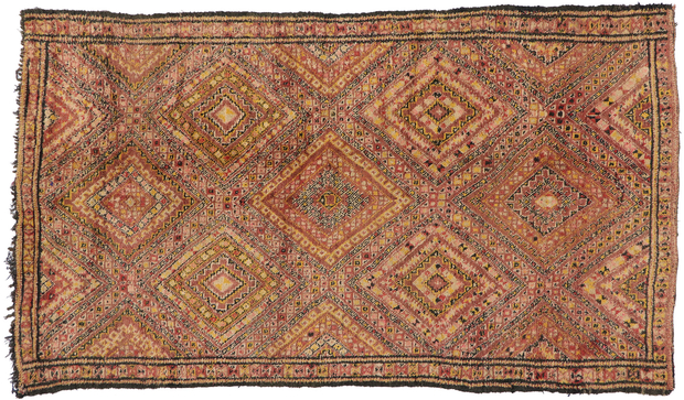 7 x 12 Vintage Berber Beni M'Guild Moroccan Rug 21277