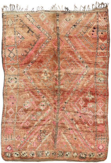 5 x 7 Vintage Boujad Moroccan Rug 21236