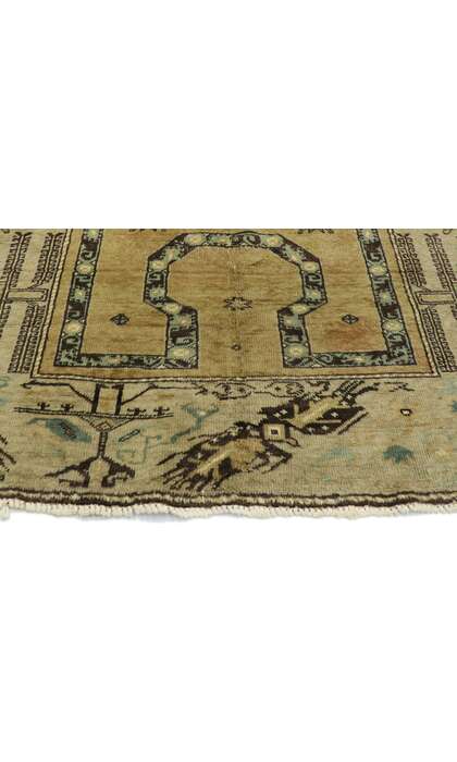 4 x 6 Vintage Turkish Oushak Rug 52765