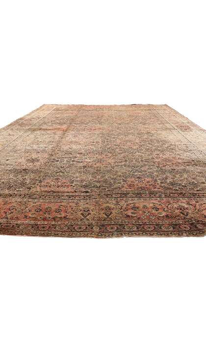 11 x 18 Late 19th Century Antique Indian Agra Rug 71060
