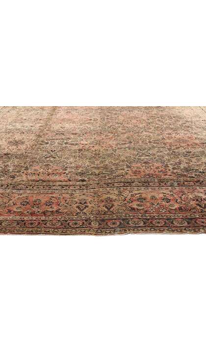 11 x 18 Late 19th Century Antique Indian Agra Rug 71060