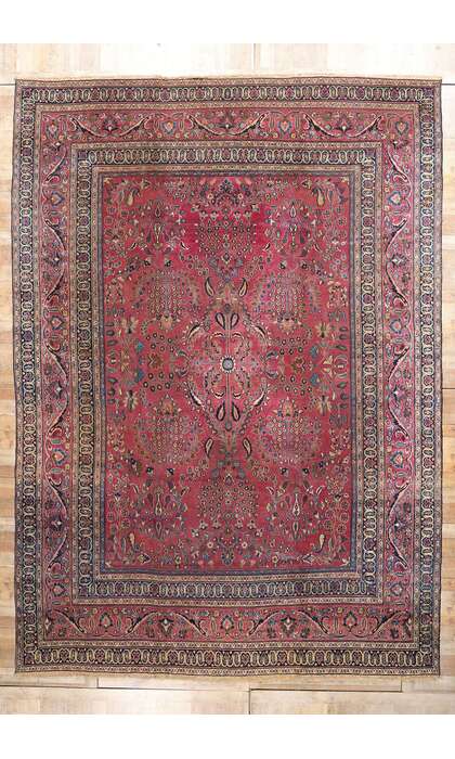 11 x 16 Late 19th Century Antique Persian Khorassan Rug 71924