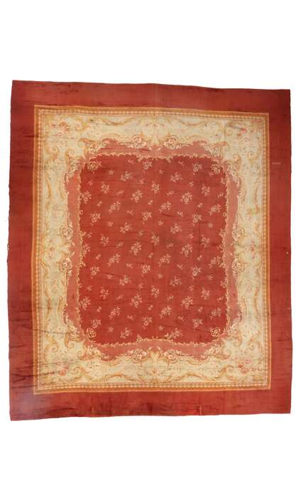 17 x 21 Late 19th Century Antique French Savonnerie Rug 73397