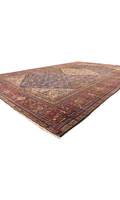 11 x 17 Late 19th Century Antique Persian Farahan Rug 73023