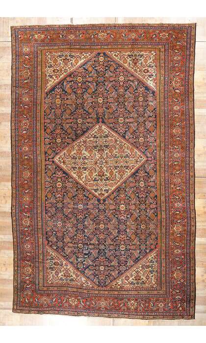11 x 17 Late 19th Century Antique Persian Farahan Rug 73023