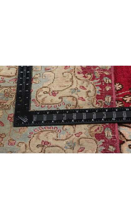 11 x 17 Antique Red Persian Kerman Rug 76516