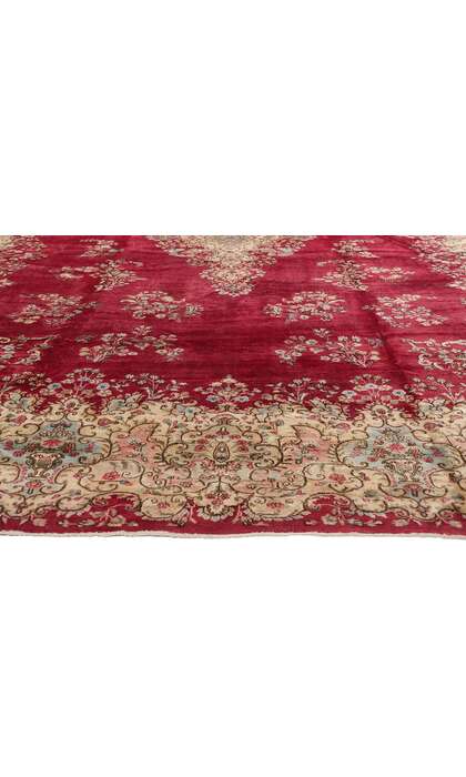 11 x 17 Antique Red Persian Kerman Rug 76516