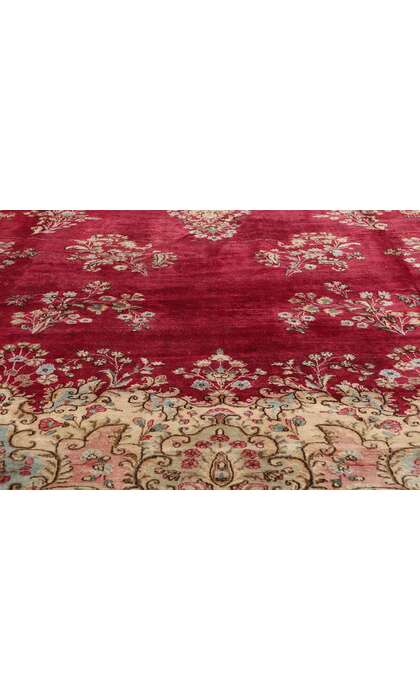 11 x 17 Antique Red Persian Kerman Rug 76516