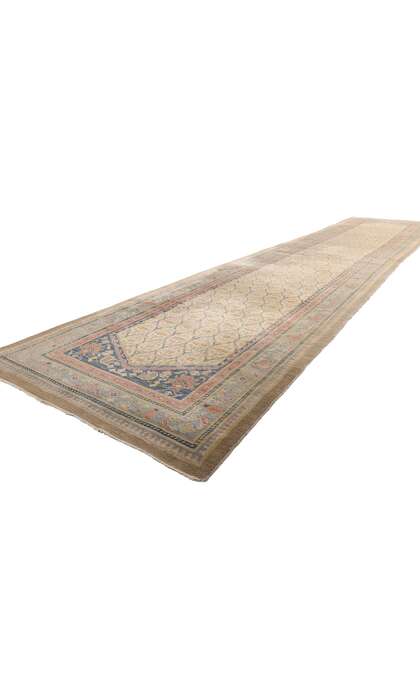 4 x 20 Extra-Long Antique Persian Kerman Rug Runner 79104
