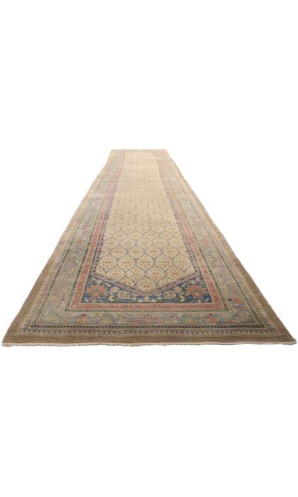 4 x 20 Extra-Long Antique Persian Kerman Rug Runner 79104