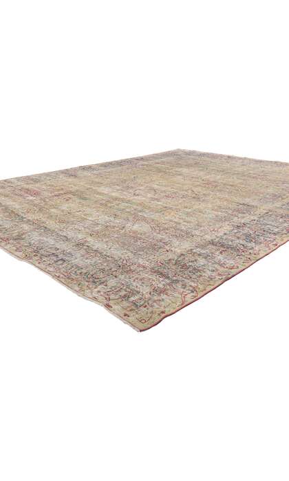 9 x 11 Distressed Antique Persian Kerman Rug 51525