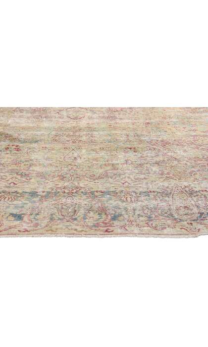 9 x 11 Distressed Antique Persian Kerman Rug 51525