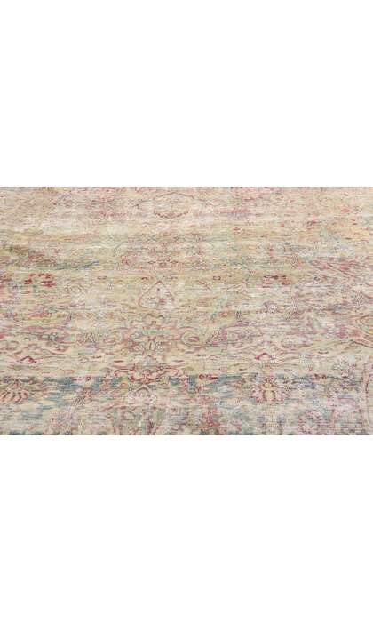 9 x 11 Distressed Antique Persian Kerman Rug 51525