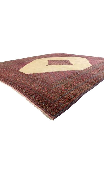 14 x 16 Late 19th Century Antique Persian Khorassan Rug 74232