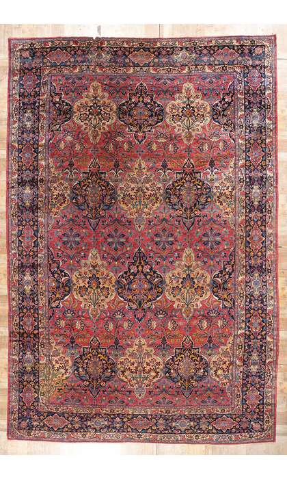 11 x 17 Antique Persian Lilihan Rug 77565