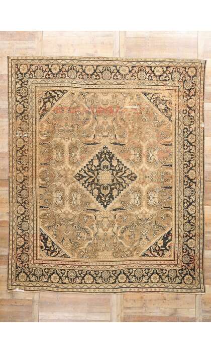 10 x 12 Late 19th Century Antique Persian Mahal Rug 76729