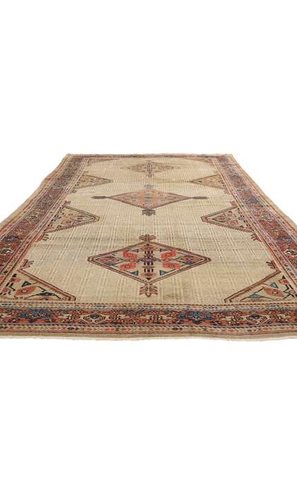 6 x 12 Late 19th Century Antique Persian Malayer Rug 74246