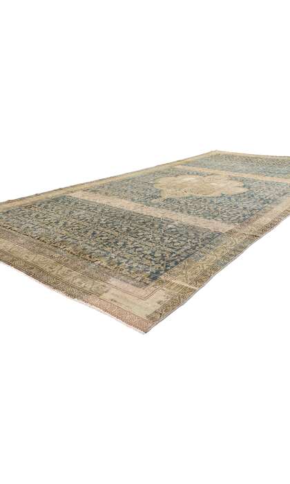 7 x 15 Distressed Antique Persian Malayer Rug 51881