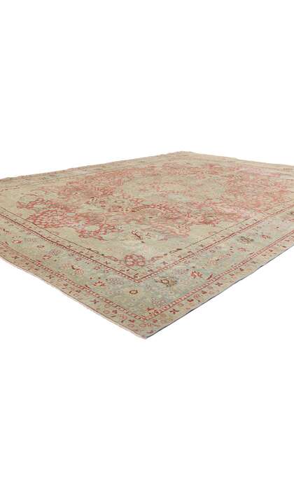 10 x 12 Distressed Antique Persian Tabriz Rug 53165