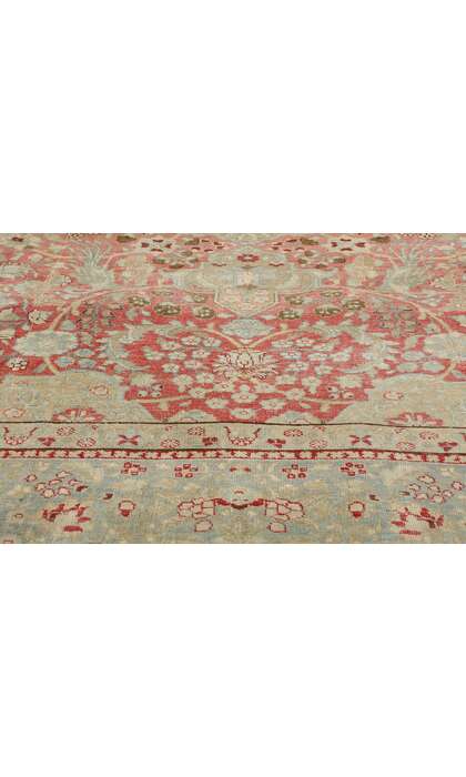 10 x 12 Distressed Antique Persian Tabriz Rug 53165