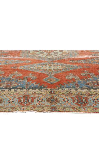 8 x 12 Distressed Antique Persian Viss Rug 60880