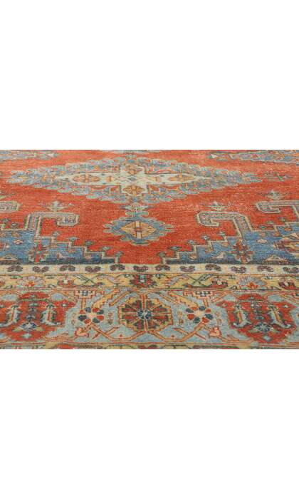 8 x 12 Distressed Antique Persian Viss Rug 60880