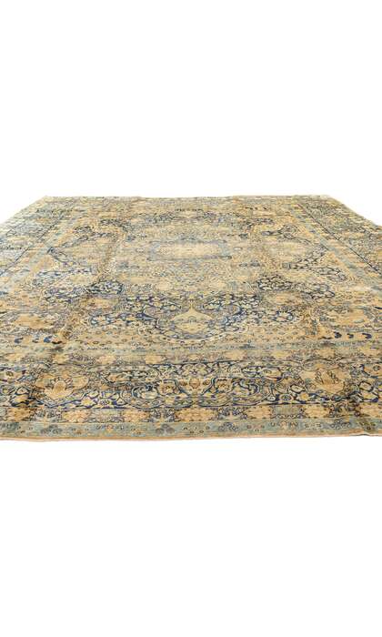 11 x 16 Late 19th Century Antique Persian Yazd Rug 73956