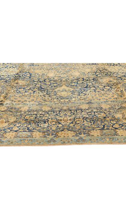 11 x 16 Late 19th Century Antique Persian Yazd Rug 73956