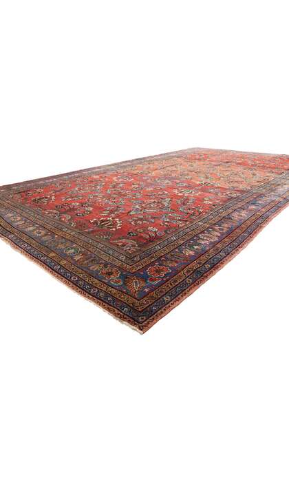 10 x 18 Late 19th Century Antique Persian Mahal Rug 73381