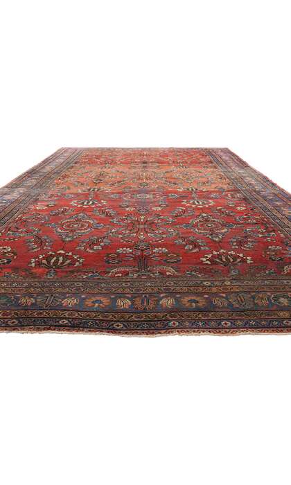 10 x 18 Late 19th Century Antique Persian Mahal Rug 73381