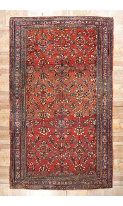 10 x 18 Late 19th Century Antique Persian Mahal Rug 73381
