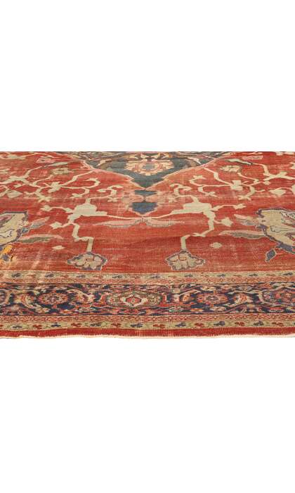 10 x 13 Late 19th Century Antique Persian Sultanabad Rug 74681