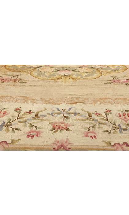 12 x 13 Late 19th Century Antique Spanish Savonnerie Square Rug 72167