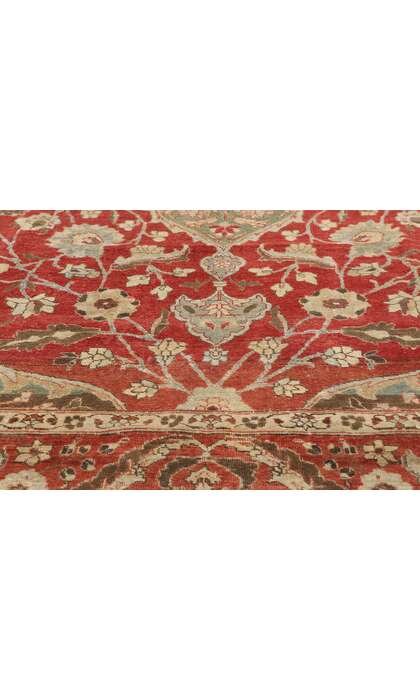 9 x 12 Red and Green Antique Turkish Mahal Rug 52679
