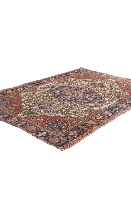 4 x 5 Antique Persian Farahan Rug 78971