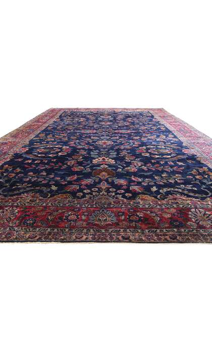 11 x 18 Antique Persian Sarouk Rug 79155
