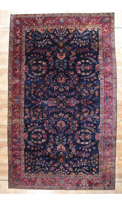 11 x 18 Antique Persian Sarouk Rug 79155
