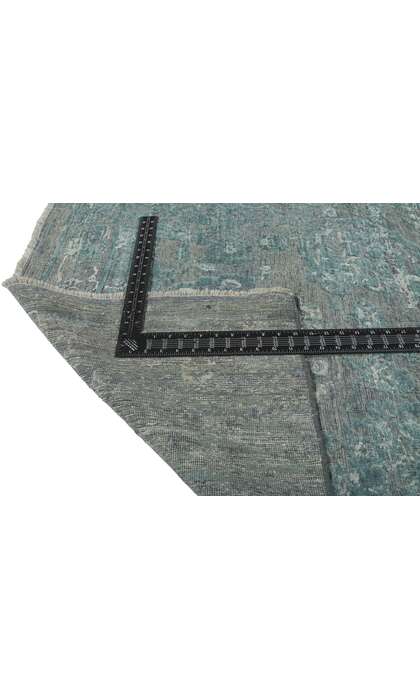 9 x 12 Contemporary Sky Blue High-Low Rug 30709