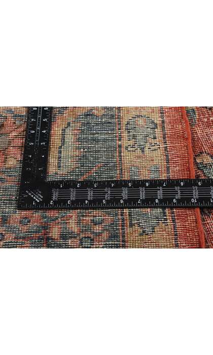 10 x 13 Late 19th Century Distressed Antique Persian Mahal Rug 76704