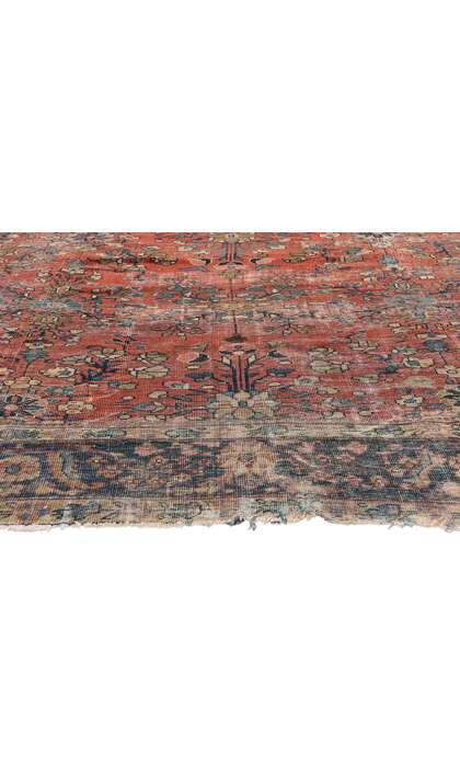 10 x 13 Late 19th Century Distressed Antique Persian Mahal Rug 76704