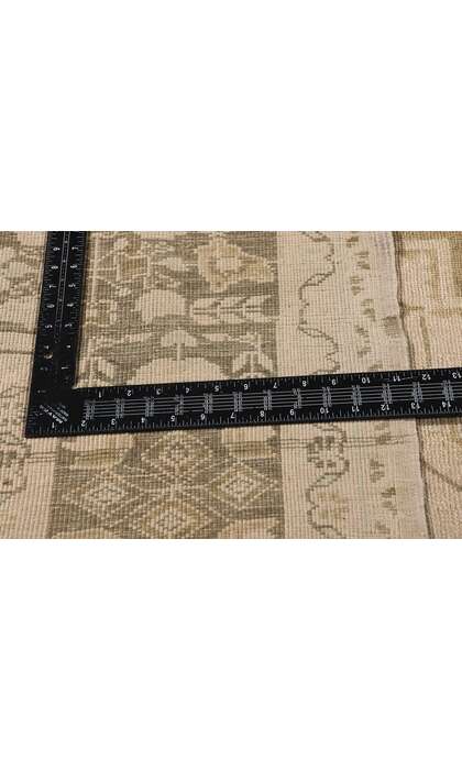 7 x 12 Vintage Earth-Tone Turkish Oushak Rug 52488