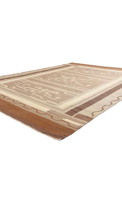 8 x 11 Antique Greta Skogster Finnish Flatweave Rug 78506