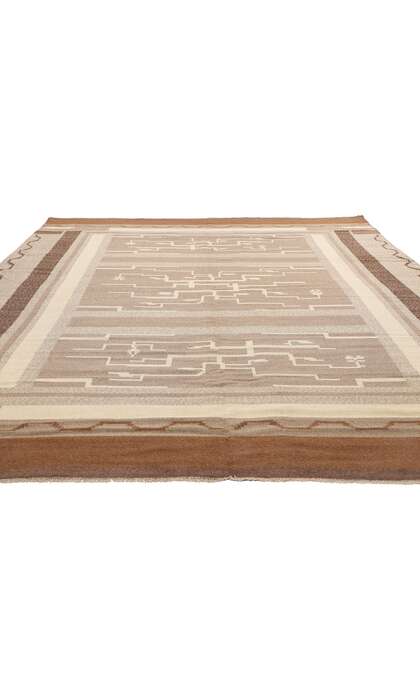 8 x 11 Antique Greta Skogster Finnish Flatweave Rug 78506