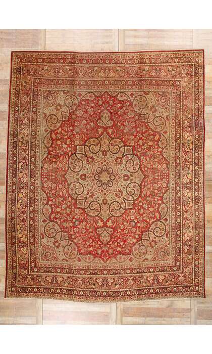 11 x 14 Haji Khalili Antique Persian Tabriz Rug 74937