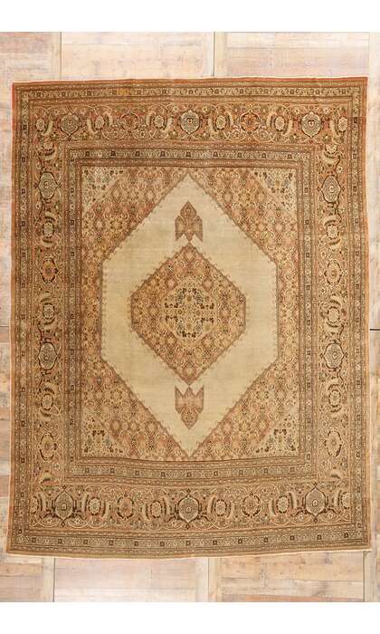 9 x 13 Late 19th Century Haji Khalili Antique Persian Tabriz Rug 74938