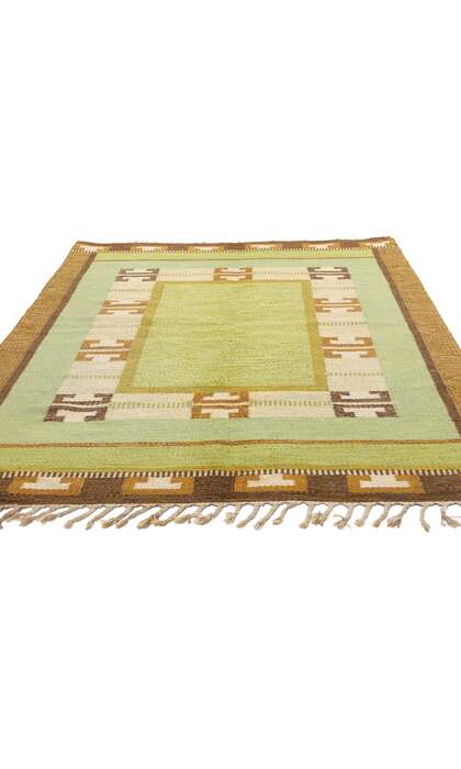 4 x 7 Ingegerd Silow Vintage Swedish Rollakan Rug 78252