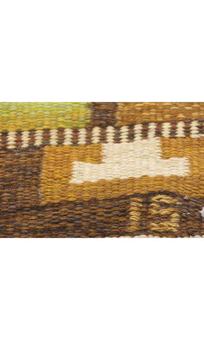 4 x 7 Ingegerd Silow Vintage Swedish Rollakan Rug 78252